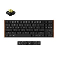 Keychron K1 Ultra 8K Wireless Custom Mechanical Keyboard Zwart, US lay-out (QWERTY), Keychron Milk POM Banana, 80% (TKL), RGB leds, LSA Double-shot PBT, USB-C | 2.4 GHz | Bluetooth 5.2
