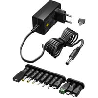 goobay Universele voeding 3 V - 12 V, Max. 27 W  oplader Zwart, Incl. 11 stekkeradapters