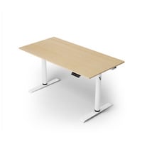 Arozzi Arena Nordico Sit/Stand Desk - Light Birch gaming desk Zwart