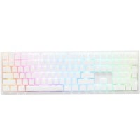 Ducky Zero 6108 Pure White, gaming toetsenbord Wit, US lay-out, Cherry MX2A Blue, RGB leds, Double-shot PBT, hot swap, 2.4GHz | Bluetooth | USB-C