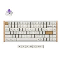Keychron K2 HE-Q1 Special Edition RGB mechanisch toetsenbord Wit, US lay-out (QWERTY), Gateron Double-Rail Magnetic Nebula, 75%, RGB leds, OSA double-shot PBT, hot swap, 2.4GHz | Bluetooth 5.2 | USB-C