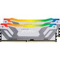 Kingston FURY 48 GB DDR5-8800 (2x 24 GB) Kit werkgeheugen Zilver/wit, KF588CU42RWAK2-48, Renegade RGB, XMP 3.0