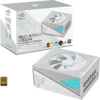 ASUS ROG STRIX 1000W Gold Aura White Edition voeding Wit, 5x PCIe, kabelmanagement
