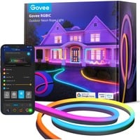 Govee RGBIC Outdoor Neon Rope Light sfeerverlichting 10 meter, 2,4GHz wifi + Bluetooth