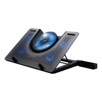 Trust GXT 1125 Quno Laptop Koelstandaard laptopkoeler Zwart, 5 ventilatoren | tot 17,3 inch | verstelbare hoogte