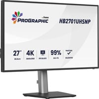 iiyama ProGraphic HB2701UHSNP-B1 27" 4K UHD monitor Zwart (mat), HDMI, DisplayPort, USB-C, Audio