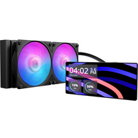 Cooler Master MasterLiquid Core LCD 6" 240 Black ARGB waterkoeling Zwart