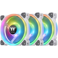 Thermaltake Riing Trio 12 RGB Radiator Fan White TT Premium Edition case fan Wit, 3-pack incl. controller