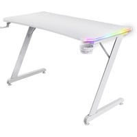Trust GXT 709W Luminus RGB-gamingbureau gaming desk Wit