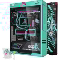 ALTERNATE Hatsune Miku Ryzen 7 - RTX 5080 Gaming pc Powered by ASUS Turquoise/roze | R7 9800X3D | RTX 5080 | 64 GB | 2 TB SSD