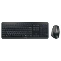 CHERRY STREAM DESKTOP ULTIMATE draadloze desktopset Zwart, US lay-out (QWERTY), Cherry SX-Schaartechnologie, 100%, 4000 dpi, White leds, ABS, 2.4 GHz / Bluetooth / USB
