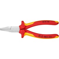 KNIPEX Platbuigtang 20 06 160 VDE grijptang Rood/geel, Lengte 160mm