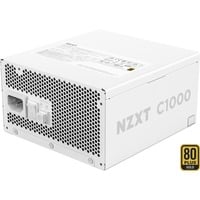 NZXT C1000 Gold ATX 3.1, 1000 Watt voeding Wit, 1x 12VHPWR, 3x PCIe, kabelmanagement