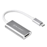 SilverStone USB-C 3.1 naar HDMI adapter Zilver/wit