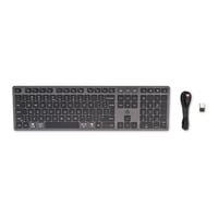HP 720 Multi-Device Rechargeable Wireless Keyboard Zwart, EU lay-out (QWERTY), 100%, 2.4 GHz / Bluetooth