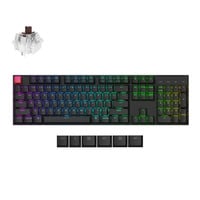 Keychron K10X-B3 RGB mechanisch toetsenbord Zwart, US lay-out (QWERTY), Keychron Super Brown, 100%, RGB, Cherry Double-shot PBT Keycaps, Bluetooth / USB-C