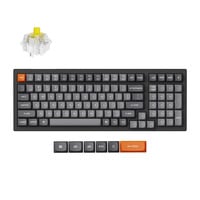 Keychron K4 Max-H4, toetsenbord Zwart, US lay-out, Keychron Super Banana, 96%, RGB, Double-shot PBT Keycaps, Hot Swap, Bluetooth / USB-C / 2.4 GHz