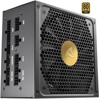 Sharkoon Rebel P30 Gold 850W voeding  Zwart, 1x 12VHPWR, 4x PCIe, Kabelmanagement