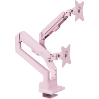 Arozzi Alzare Neo Duo - Gas Spring Monitor Arm - Pink monitorarm Roze