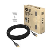 Club 3D Ultra High Speed AOC HDMI 2.1 gecertificeerde unidirectioneel kabel male-male Zwart, 15 meter, 4K 120Hz, 8K 60Hz, 48 Gbps