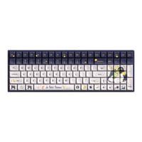 Iqunix F97 Starry Tryst, gaming toetsenbord Donkerblauw/wit, US lay-out, Gateron Red, RGB leds, 96%, Hot-swappable, PBT, 2.4GHz | Bluetooth 5.1 | USB-C