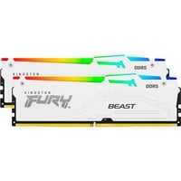 Kingston FURY 32 GB DDR5-6000 Kit werkgeheugen Wit, KF560C30BWAK2-32, Fury Beast RGB, XMP