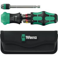 Wera Kraftform Kompakt 25 RA-R met etui, 6‑delig bitset Zwart/groen