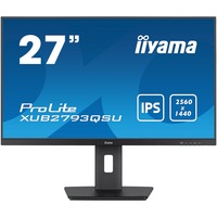 iiyama ProLite XUB2793QSU-B7 27" monitor Zwart, 100Hz, HDMI, DisplayPort, USB, Audio, AMD FreeSync
