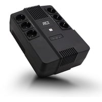 ACT Connectivity Line Interactive UPS 600VA - met 6 geaarde stopcontacten ups Zwart