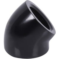 Alphacool Eiszapfen L-connector 45° G1/4 IG to G1/4 IG verbinding Zwart