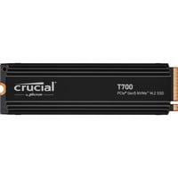 Crucial T700 Heatsink 2 TB SSD Zwart, CT2000T700SSD5, PCIe 5.0 x4, NVMe 2.0, M.2 2280
