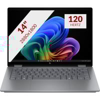 HP OmniBook X FlipNGAI 14-fm0075nd 14" Copilot+ 2-in-1 laptop Zilver | Core Ultra 7 258V | Intel Arc 140V | 32 GB | 1 TB SSD | Touch