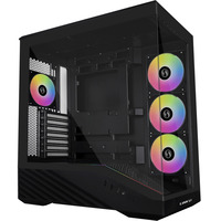 Lian Li Vector V100 midi tower behuizing Zwart | 2x USB-A | 1x USB-C | RGB | Tempered Glass