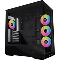 Lian Li Vector V100 midi tower behuizing Zwart | 2x USB-A | 1x USB-C | RGB | Tempered Glass