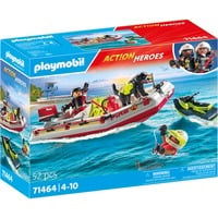 PLAYMOBIL City Action - Brandweerboot met waterscooter Constructiespeelgoed 71464