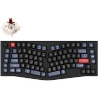 Keychron Q10-M3Z, toetsenbord Zwart, US lay-out, Gateron G Pro Brown, Alice 75%, RGB leds, Double-shot PBT, hot swap, Knob