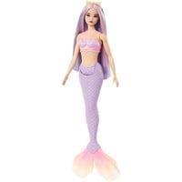 Mattel Barbie Zeemeerminpop met lila haar en een paarse staart 