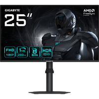 GIGABYTE G25F2 24.5" gaming monitor Zwart, 200 Hz, DisplayPort, 2x HDMI, Audio