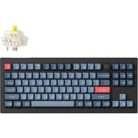 Keychron V3 Max-D4 RGB mechanisch toetsenbord Zwart, US lay-out (QWERTY), Gateron Jupiter Banana, 80% (TKL), RGB leds, Double-shot PBT, hot swap, 2.4 | Bluetooth | USB-C, Knob