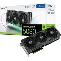 PNY GeForce RTX 5080 OC grafische kaart DLSS 4, 3x DisplayPort, 1x HDMI 2.1