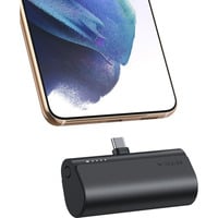 VEGER PlugOn (W0556/V0556) 5000mAh powerbank Zwart, PD 22,5W, QC 3.0, 3A, USB-C