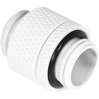 Alphacool Eiszapfen double nipple rotatable G1/4 AG to G1/4 AG verbinding Wit