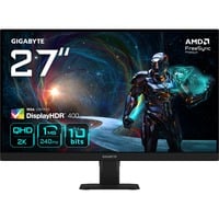 GIGABYTE GS27QXA 27" gaming monitor Zwart, 2x HDMI, DisplayPort, 240 Hz, AMD FreeSync