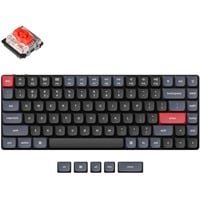 Keychron K3 Pro-A1, toetsenbord Zwart, US lay-out, Gateron Low Profile Mechanical Red, White leds, 75%, Double-shot PBT, Bluetooth 5.1