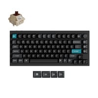 Keychron Q1 Ultra-M3 8K Wireless Custom Mechanical Keyboard Zwart, US lay-out (QWERTY), Keychron Silk POM Brown, 75%, RGB, Hot swap, 8K, 2.4 GHz | Bluetooth 5.2 | USB-C