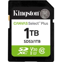 Kingston Canvas Select Plus 1 TB SDXC geheugenkaart UHS-I U3, Class 10, V30