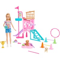 Mattel Barbie met Stacie to the rescue, speelset speeltuin voor puppy's Pop 