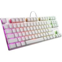 Sharkoon PureWriter TKL RGB mechanisch gaming toetsenbord Wit, US lay-out (QWERTY), Kailh Blue, 80% (TKL), RGB leds