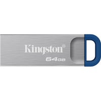 Kingston DataTraveler Kyson USB Flash Drive 64 GB usb-stick Zilver/blauw, USB-A 3.2 (5 Gbit/s)