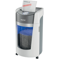 Leitz IQ OptiMax Office papiervernietiger P5 microsnippers 35L papierversnipperaar Wit/grijs
